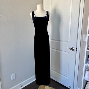 Vintage 90's Reggio Black Velvet Sexy Cutout Dress Size Small